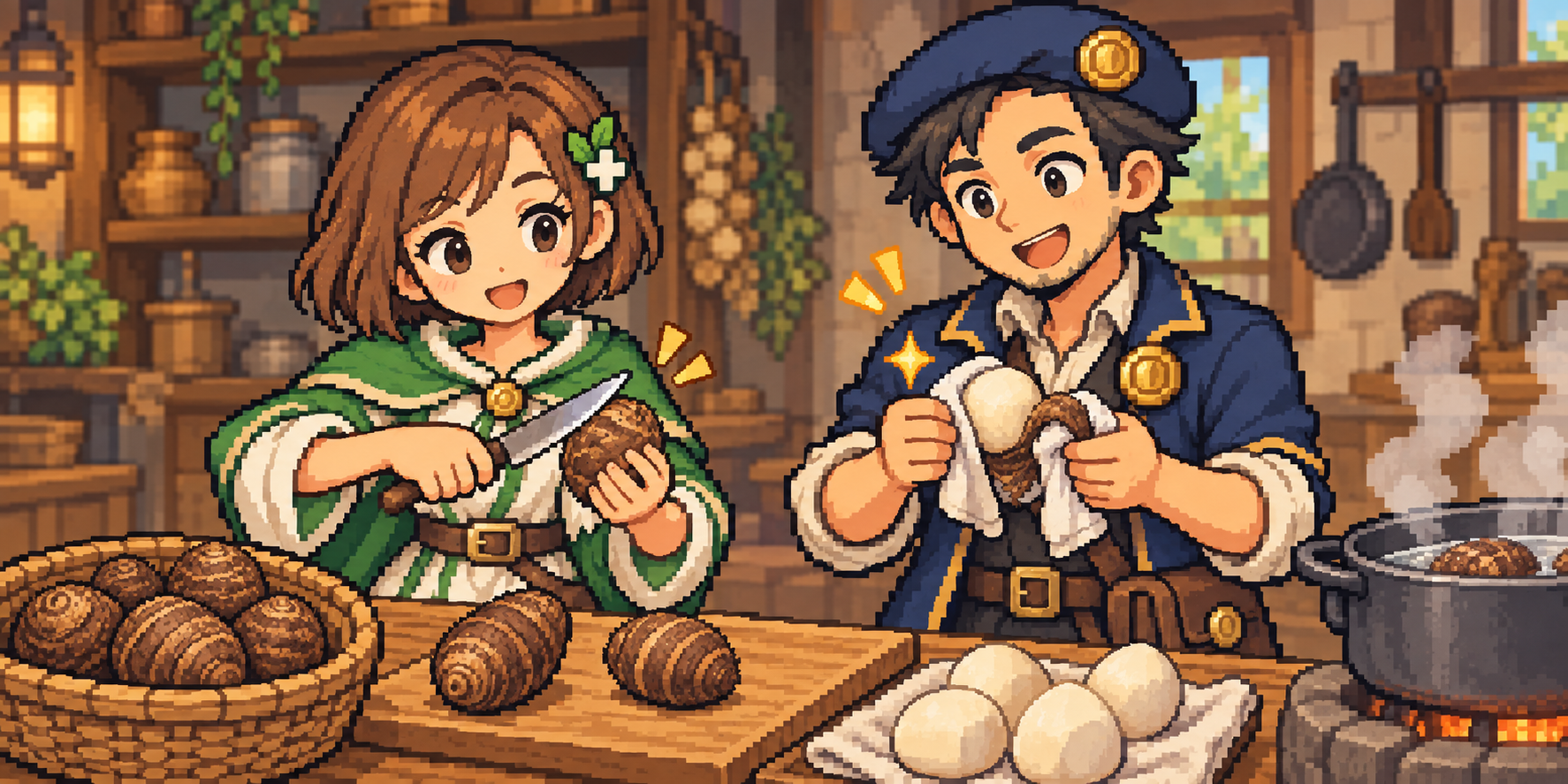 生里芋の食材紹介イラスト