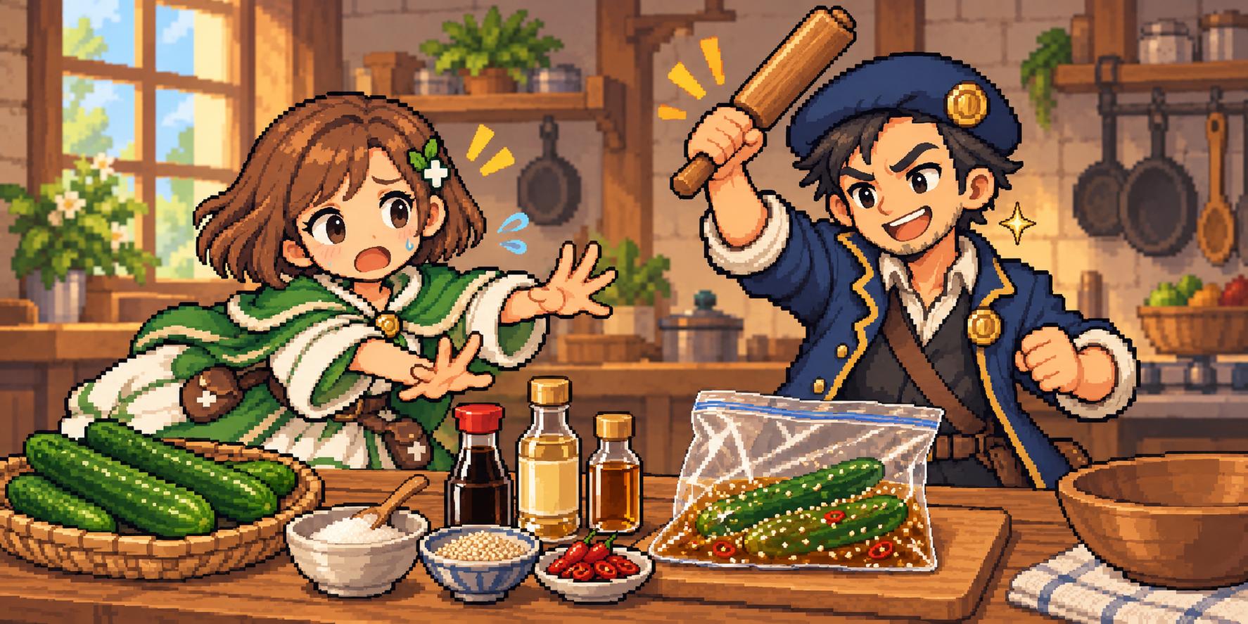 きゅうりの食材紹介イラスト