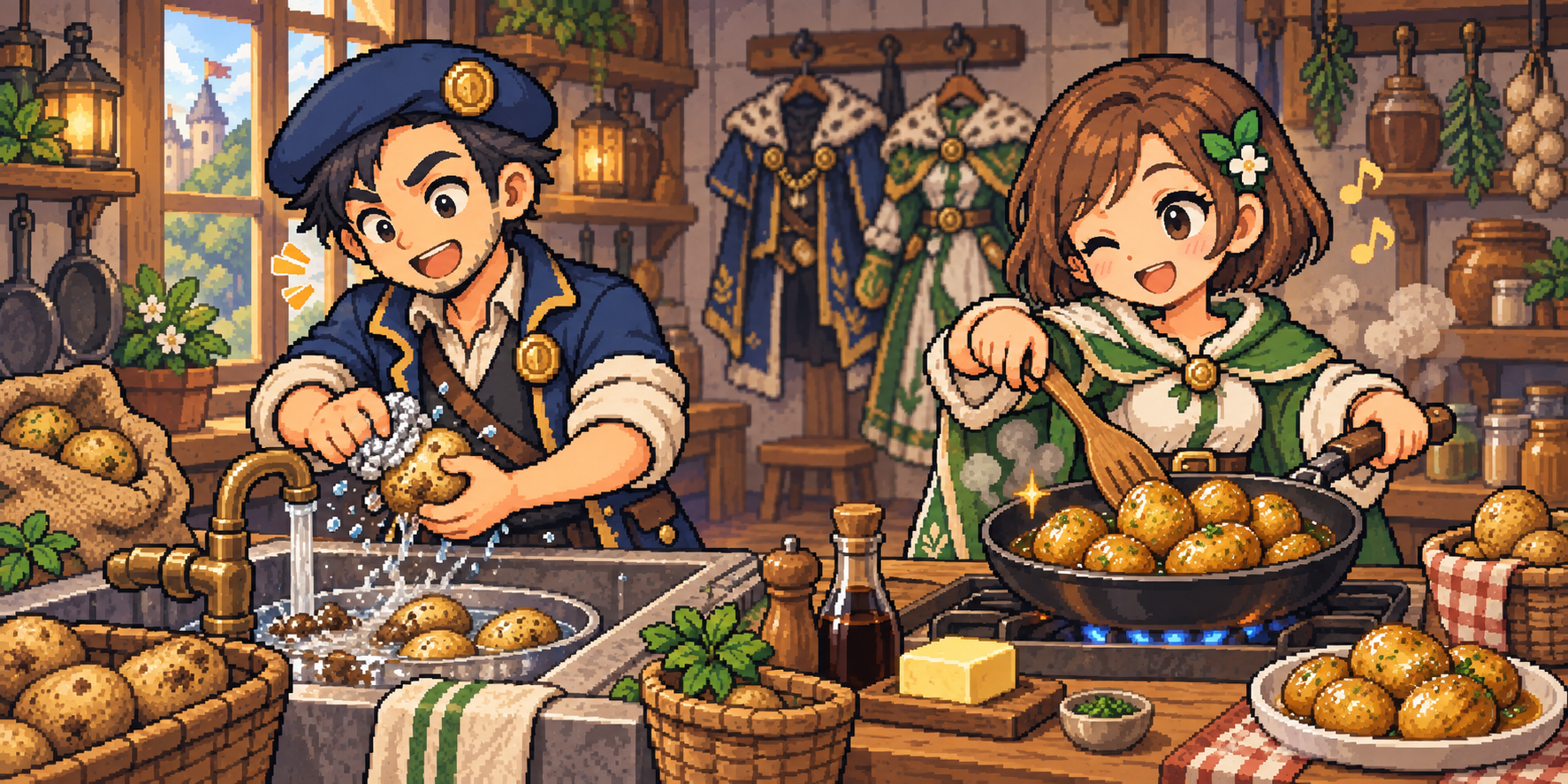 新じゃがの食材紹介イラスト