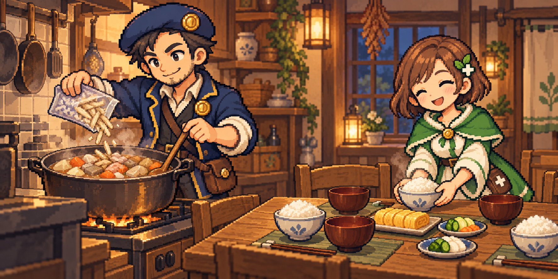 冷凍ごぼうの食材紹介イラスト