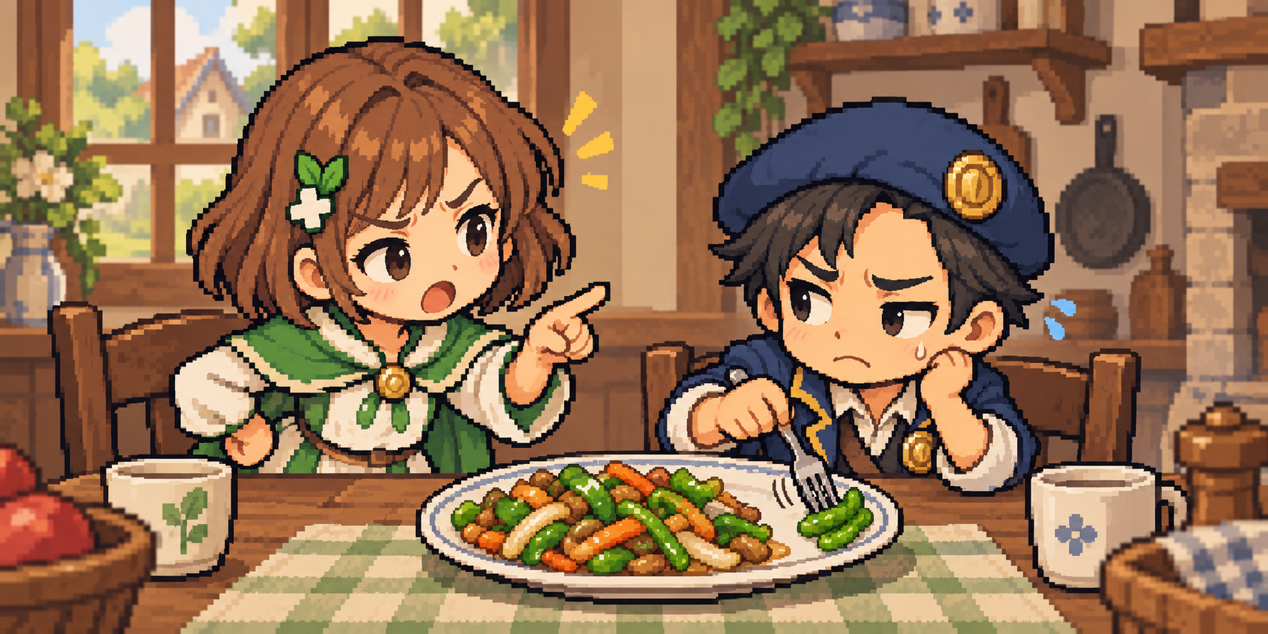 ピーマンの食材紹介イラスト