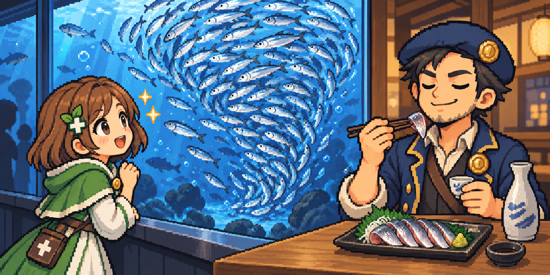 イワシの食材紹介イラスト
