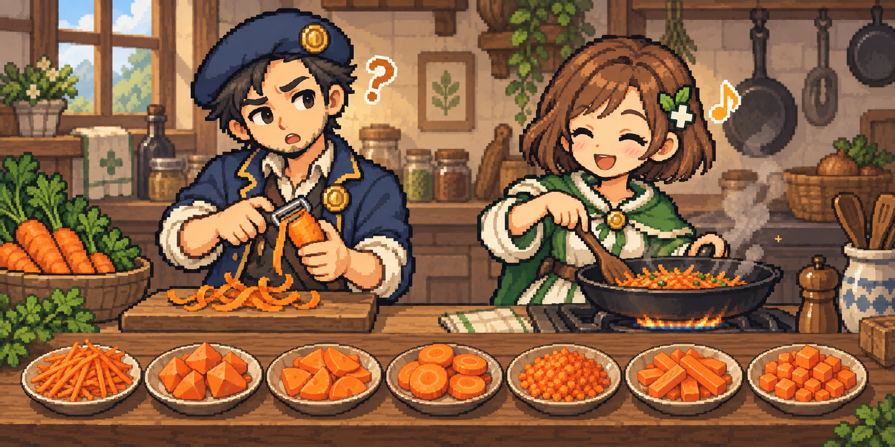 生にんじんの食材紹介イラスト