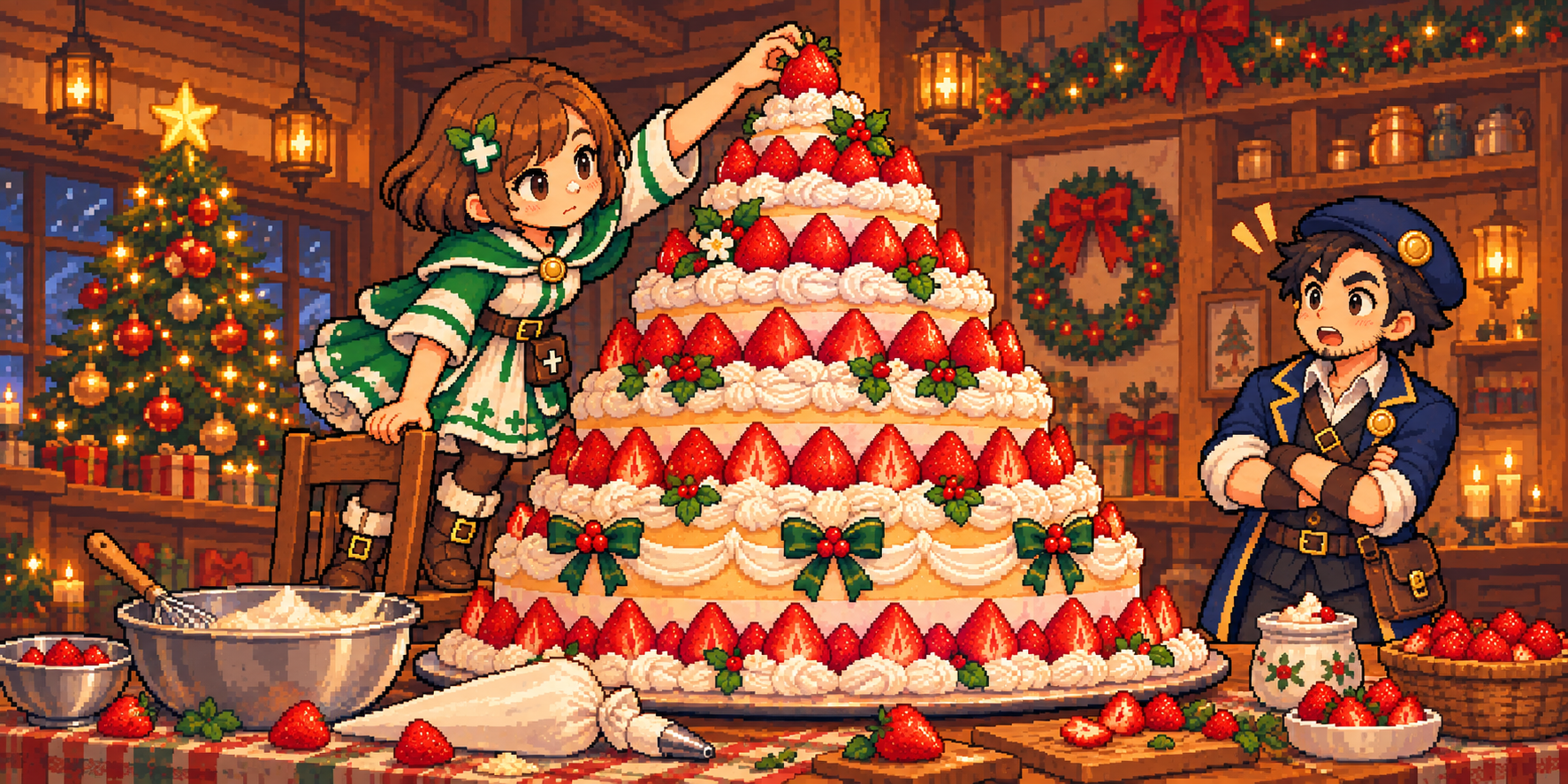 生いちごの食材紹介イラスト