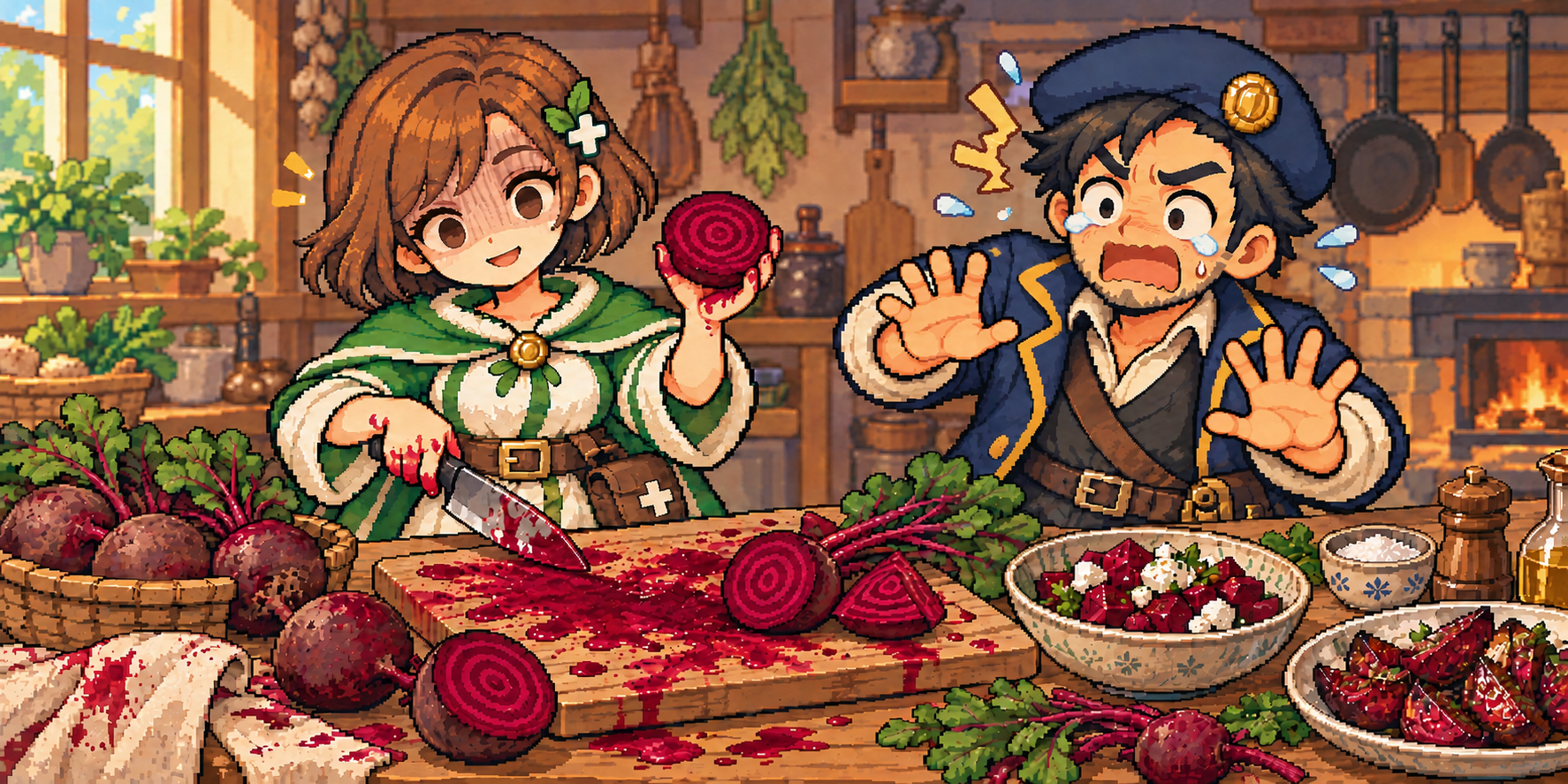 ビーツの食材紹介イラスト