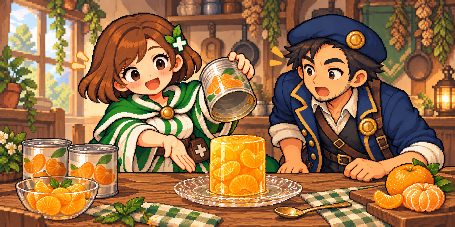 みかん缶の食材紹介イラスト