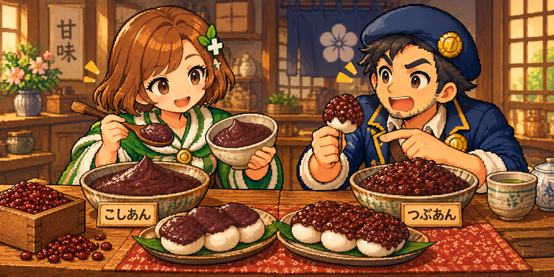 あんこの食材紹介イラスト