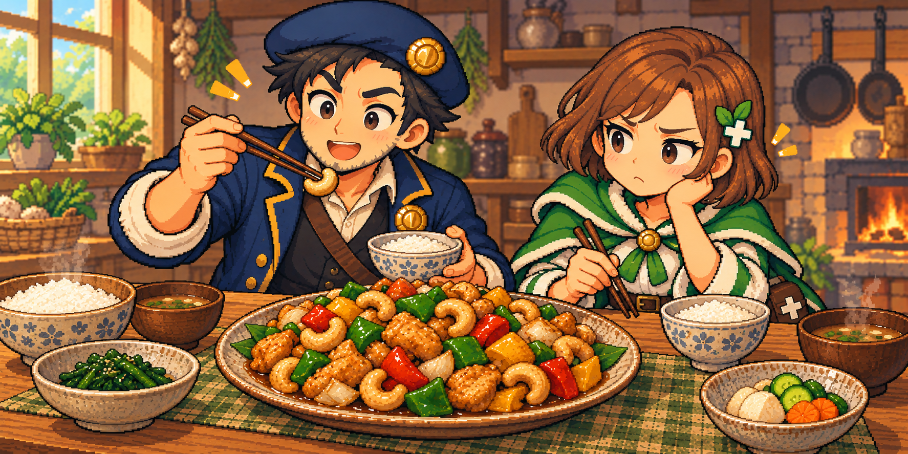 素焼きカシューナッツ(無塩・無油)の食材紹介イラスト