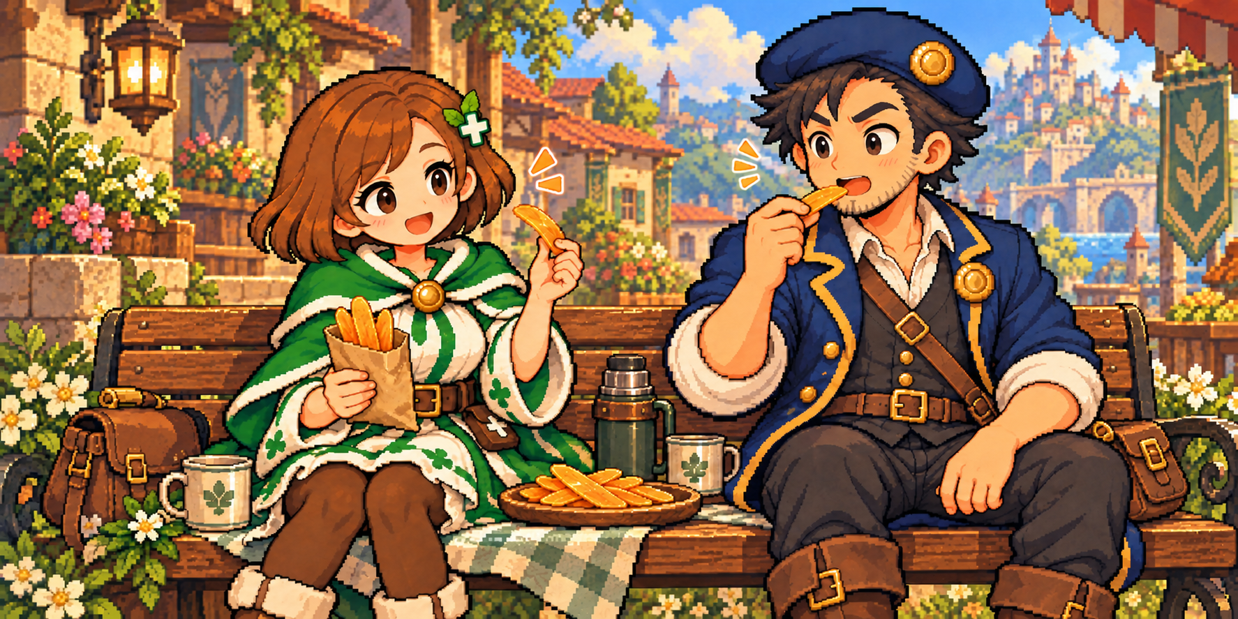 ドライマンゴーの食材紹介イラスト