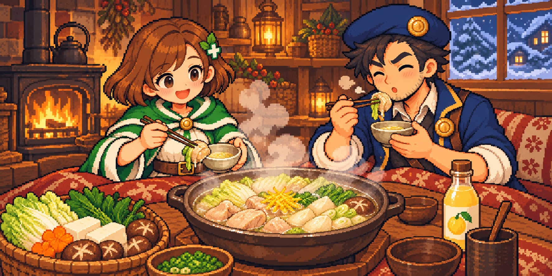 100％ゆず果汁の食材紹介イラスト