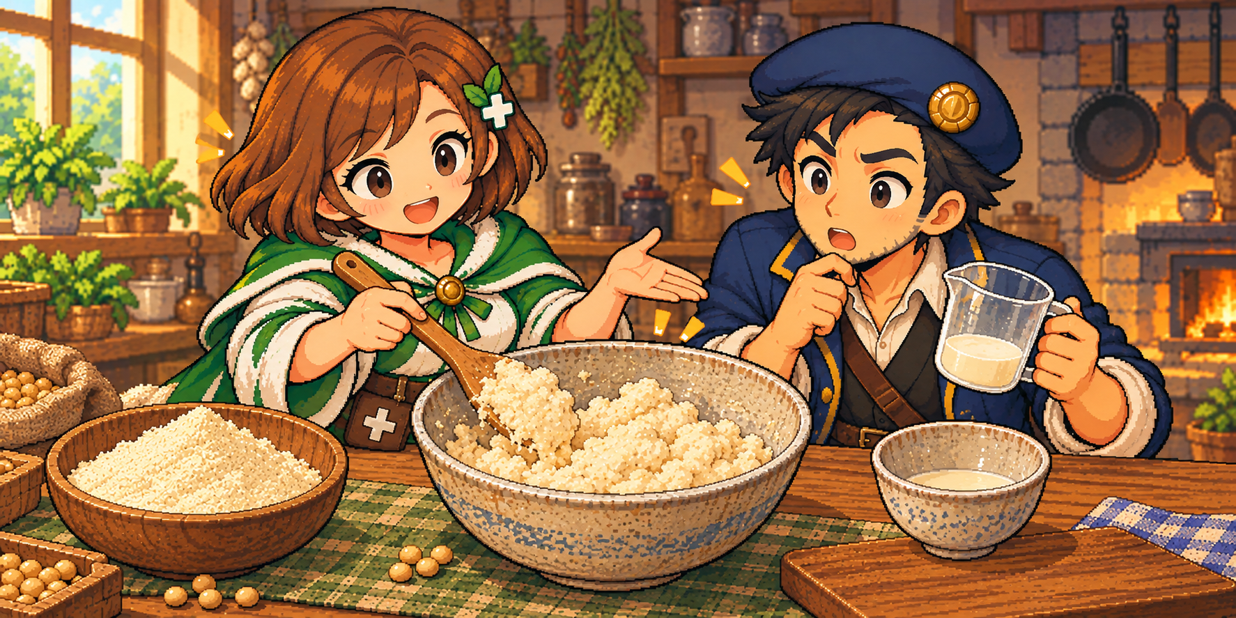 おからパウダーの食材紹介イラスト