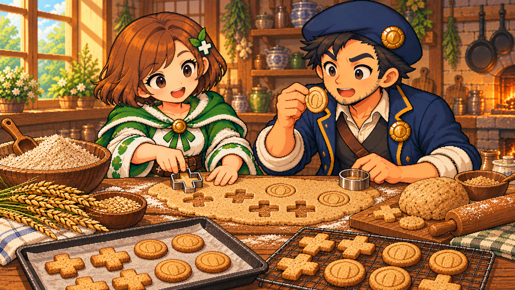全粒粉の食材紹介イラスト