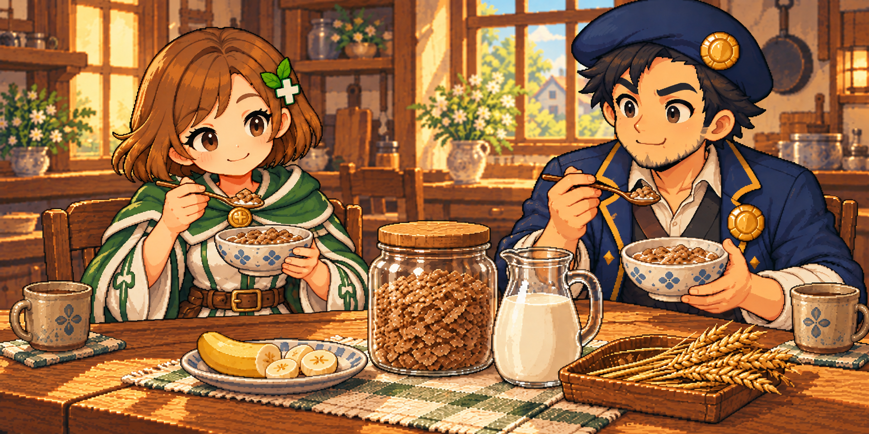 ブラン系シリアルの食材紹介イラスト