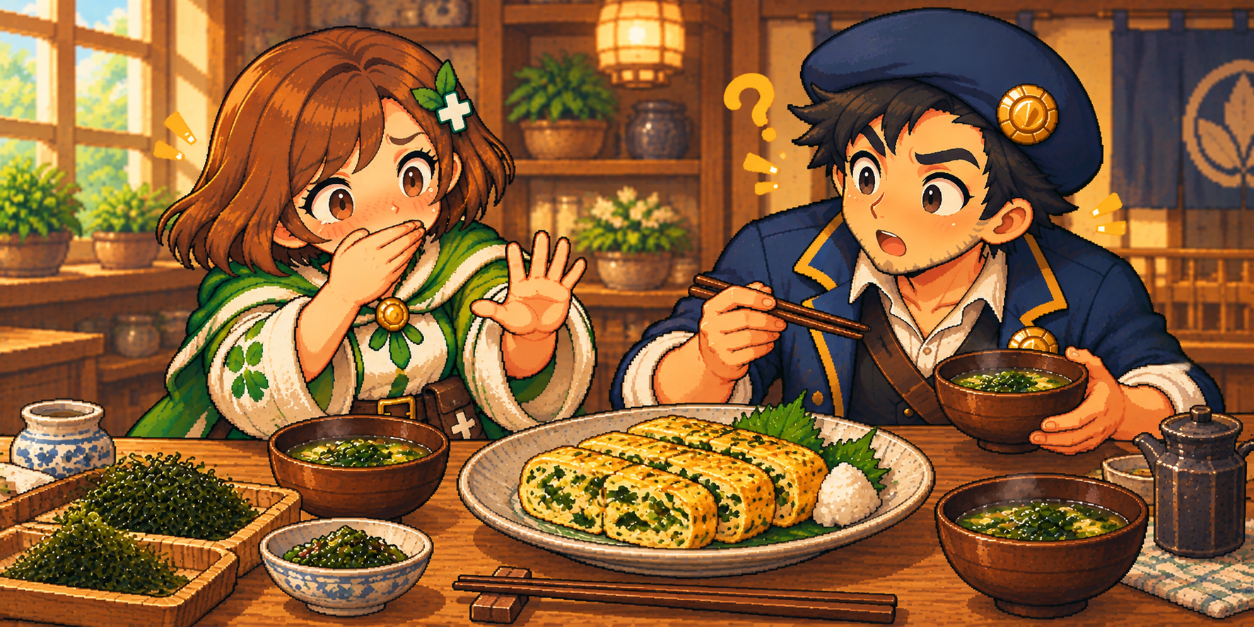 あおさの食材紹介イラスト