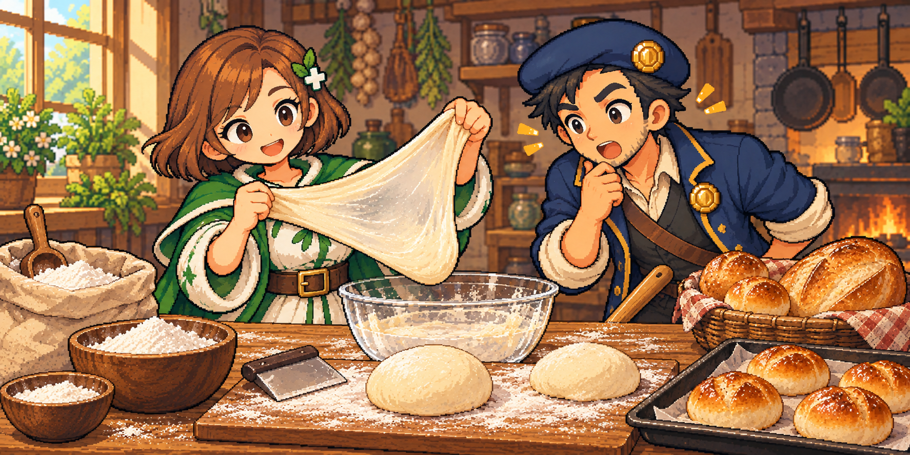 強力粉の食材紹介イラスト