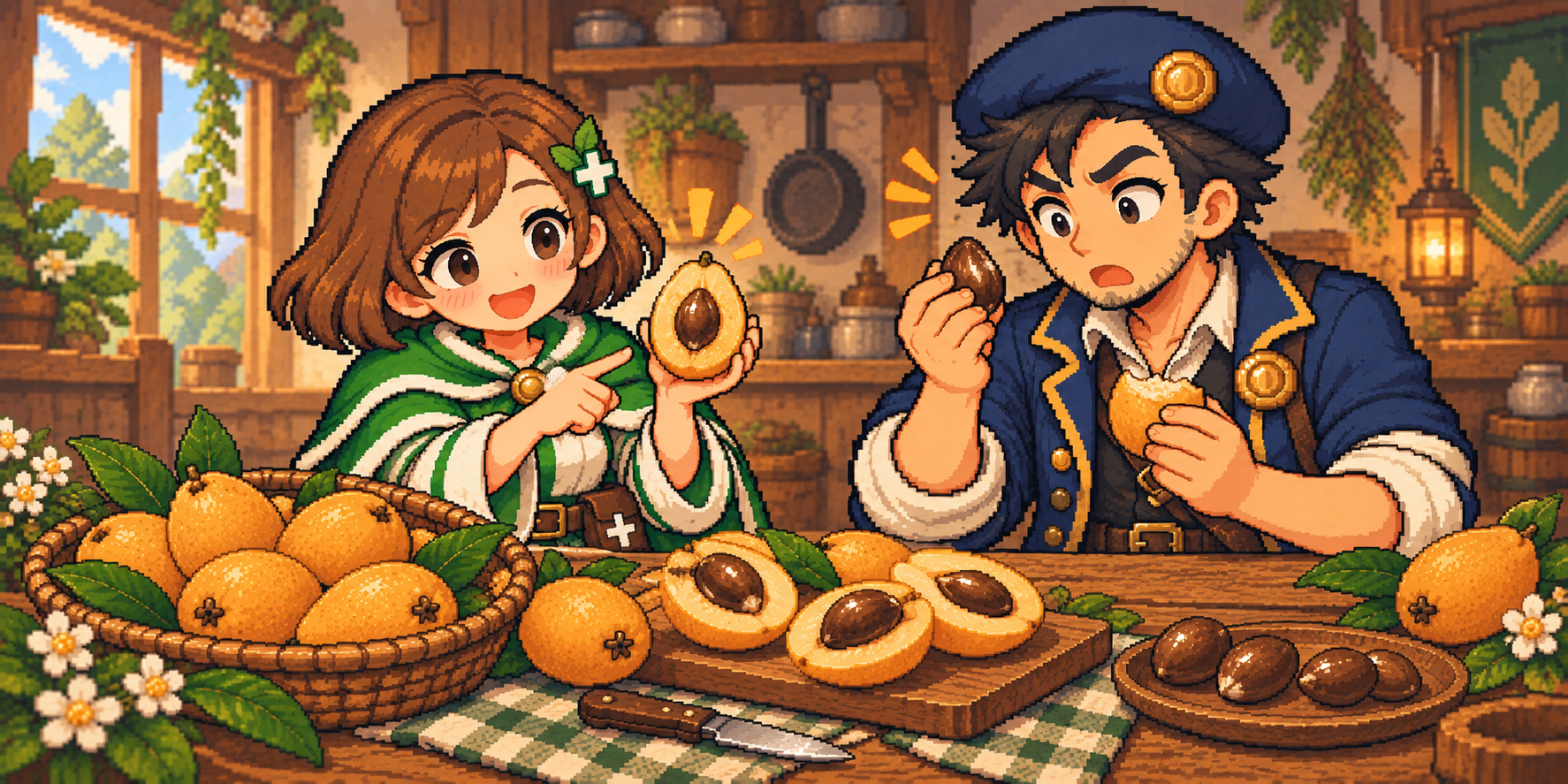 ビワの食材紹介イラスト