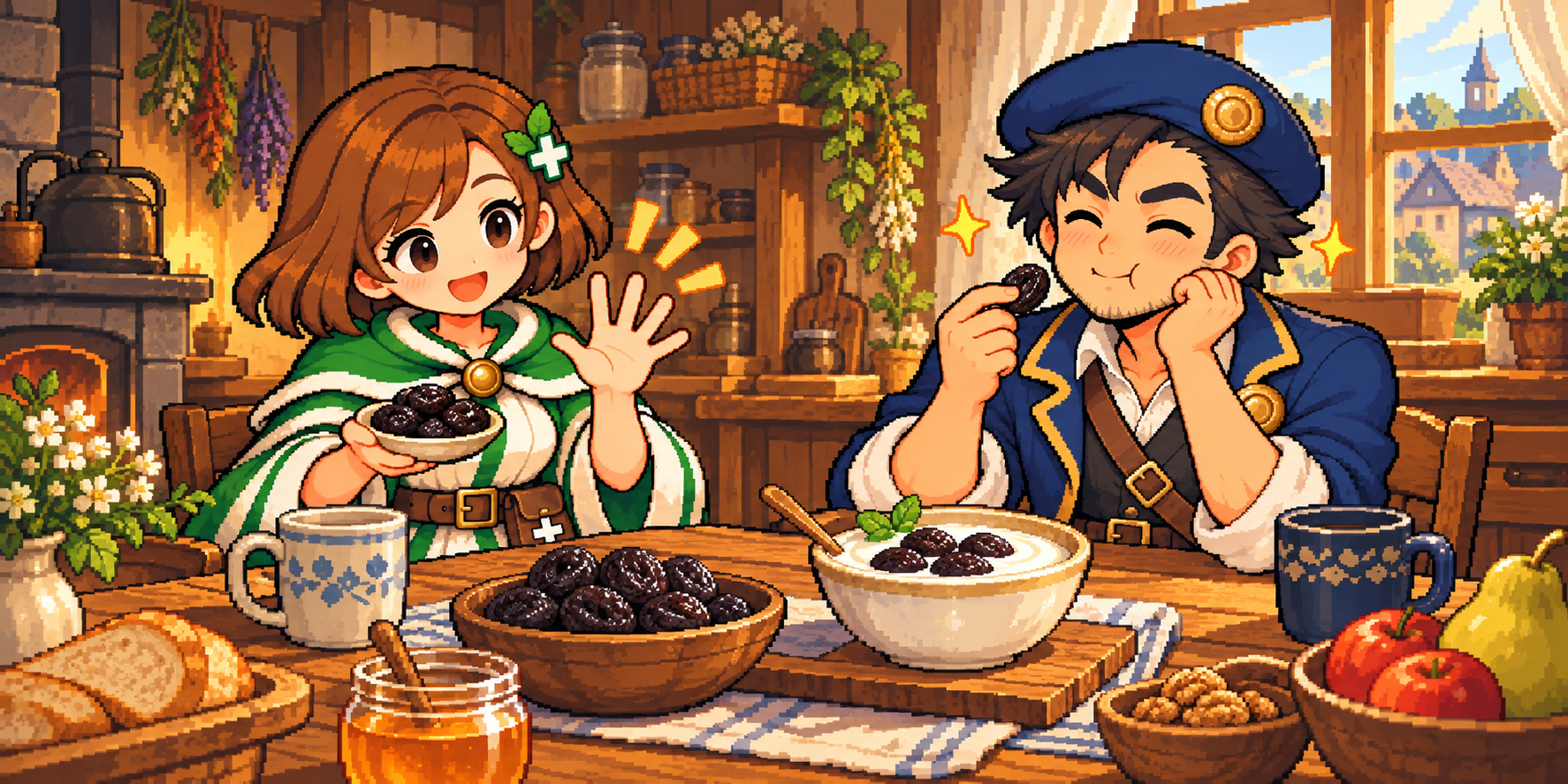プルーンの食材紹介イラスト