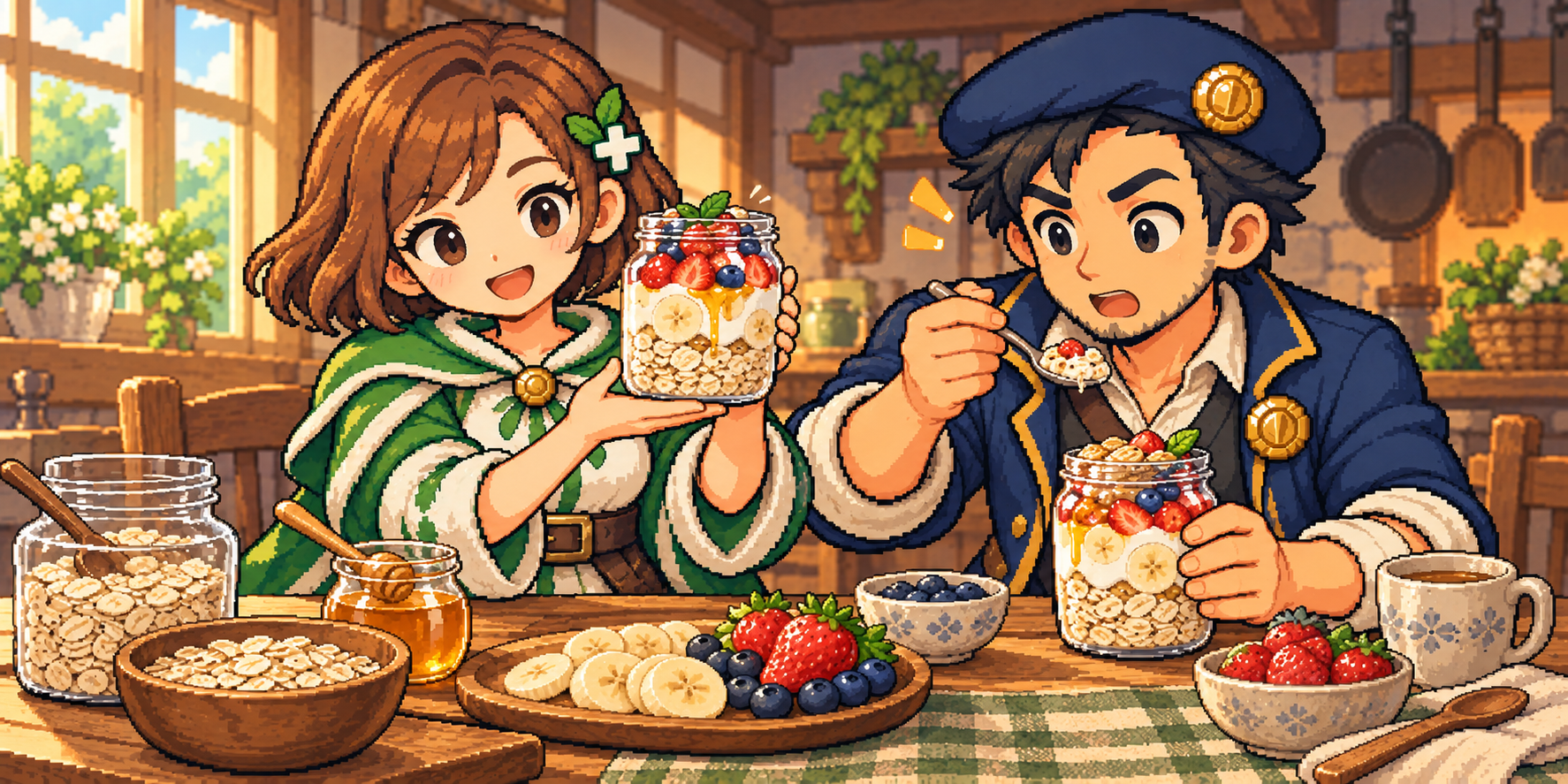 ロールドオーツの食材紹介イラスト