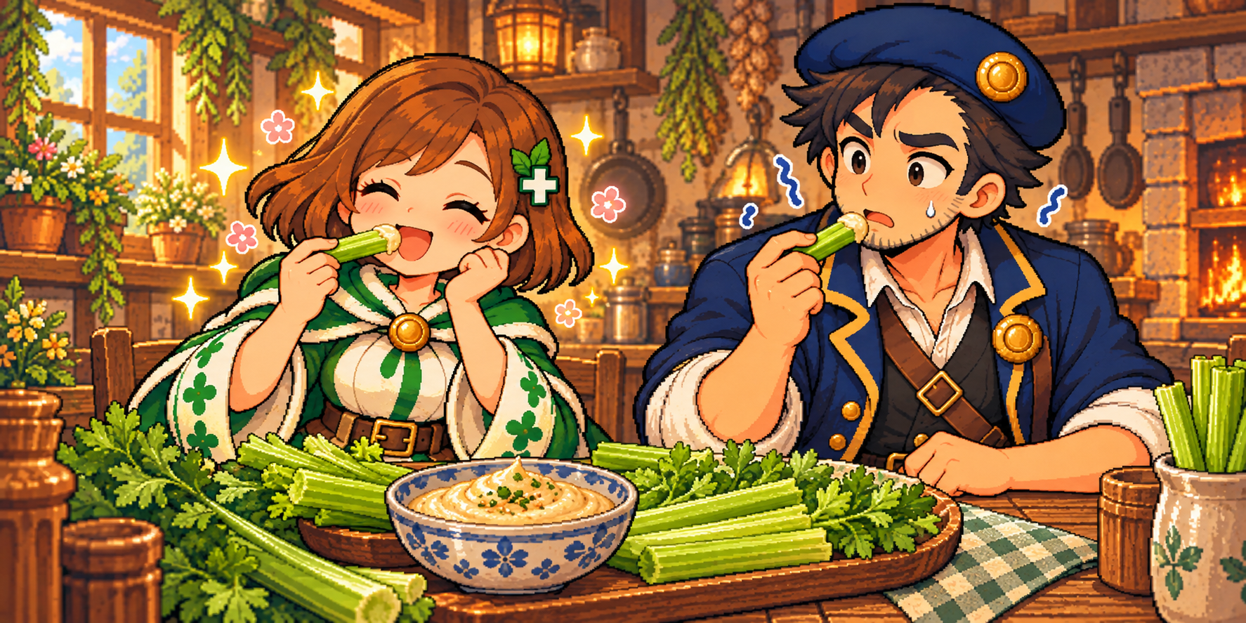 セロリの食材紹介イラスト
