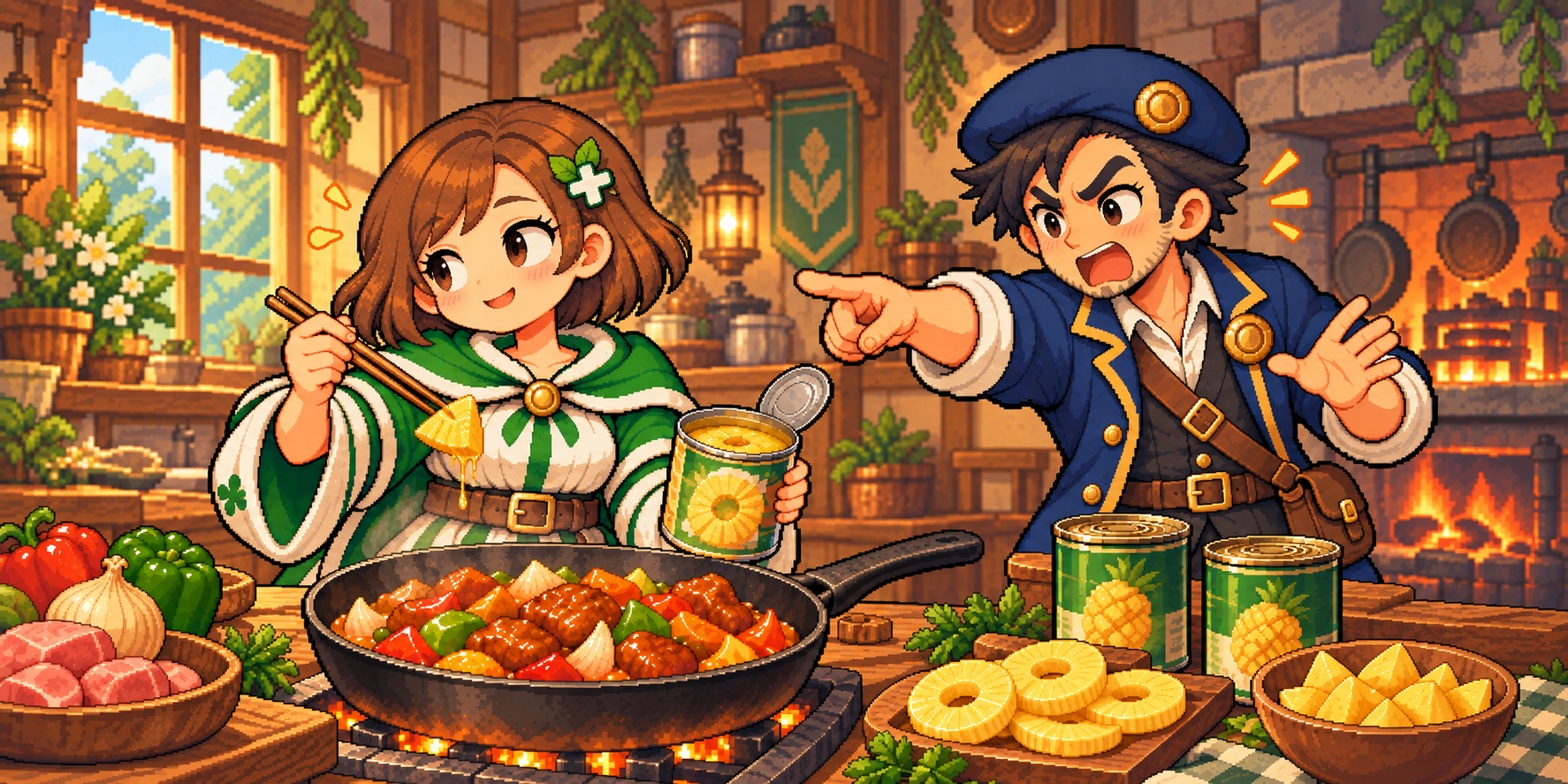 パイン缶の食材紹介イラスト
