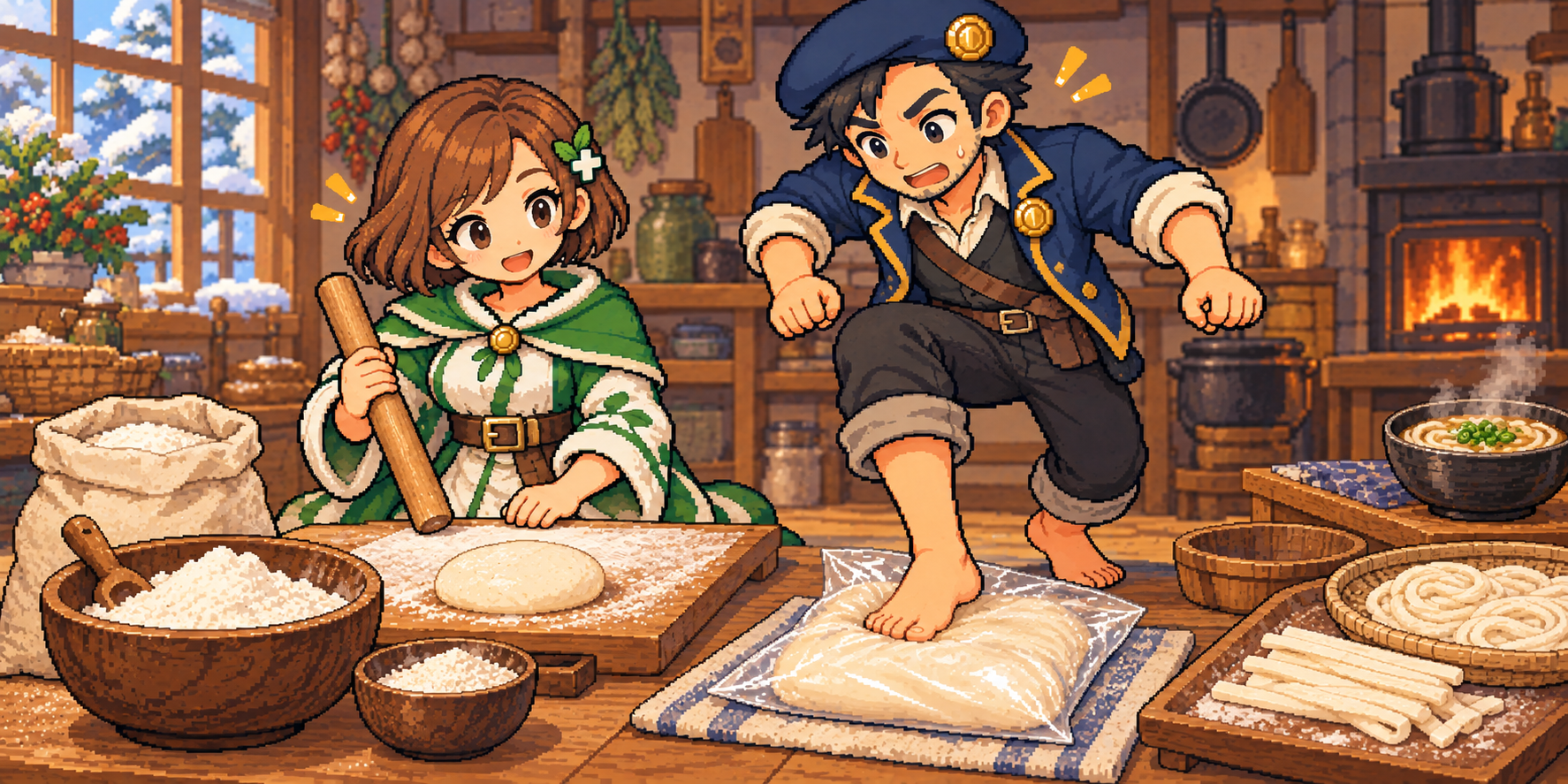 中力粉の食材紹介イラスト