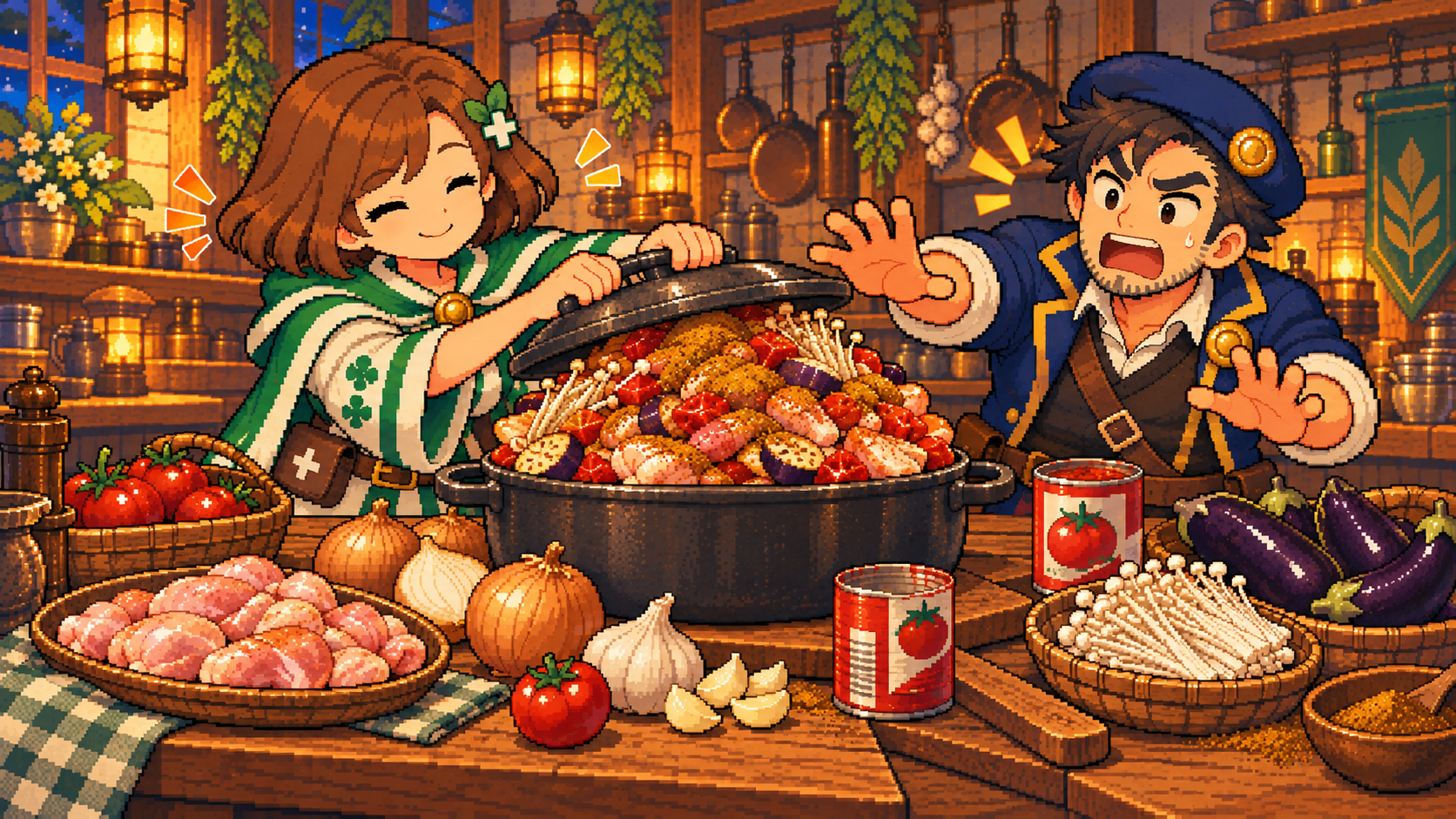 トマト缶の食材紹介イラスト