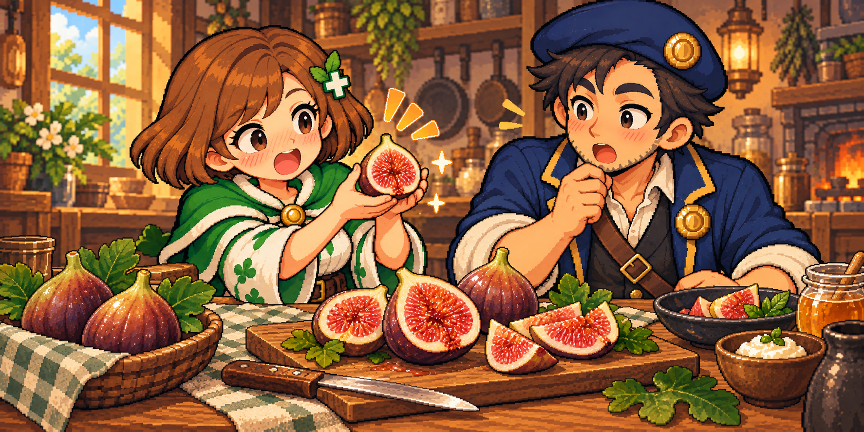 いちじくの食材紹介イラスト