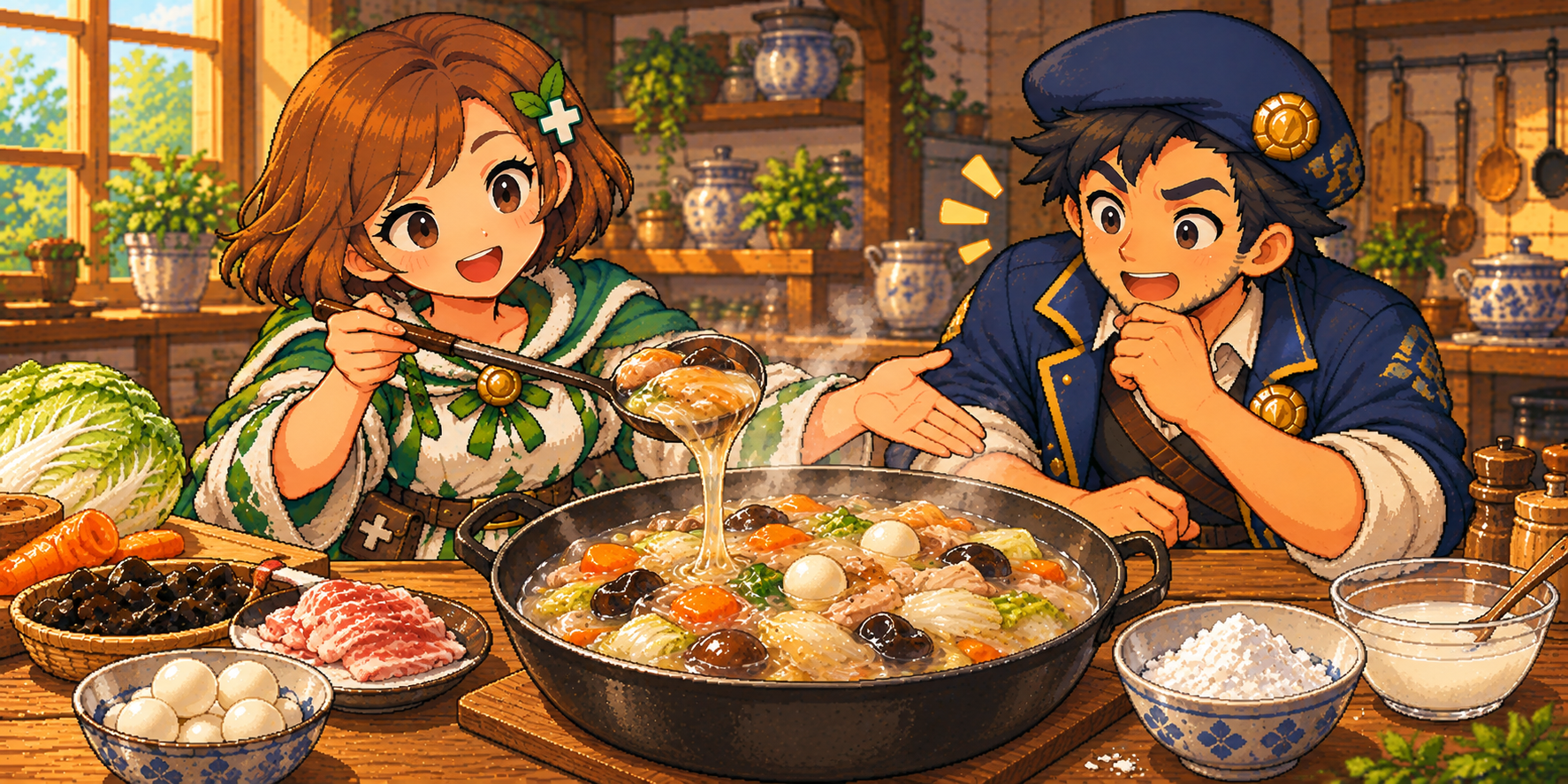 片栗粉の食材紹介イラスト