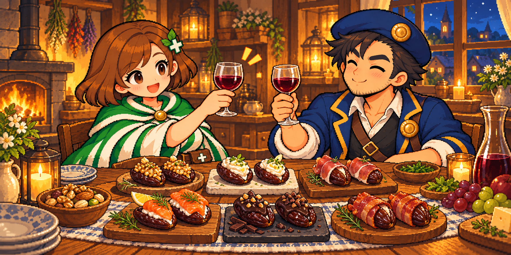 デーツの食材紹介イラスト
