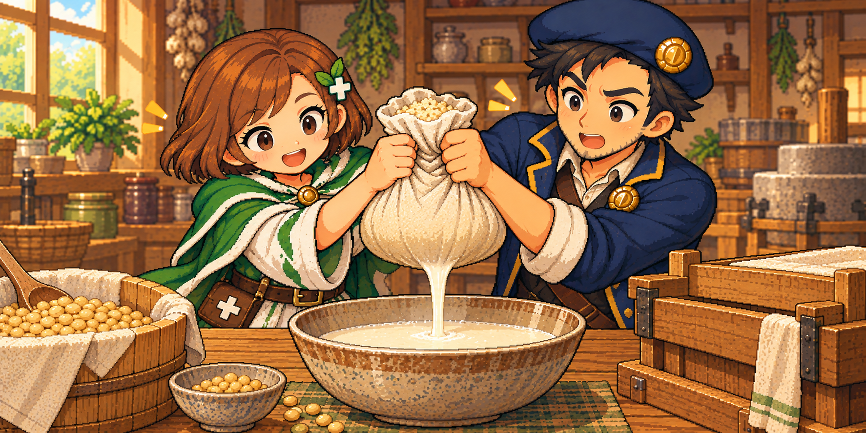 生おからの食材紹介イラスト