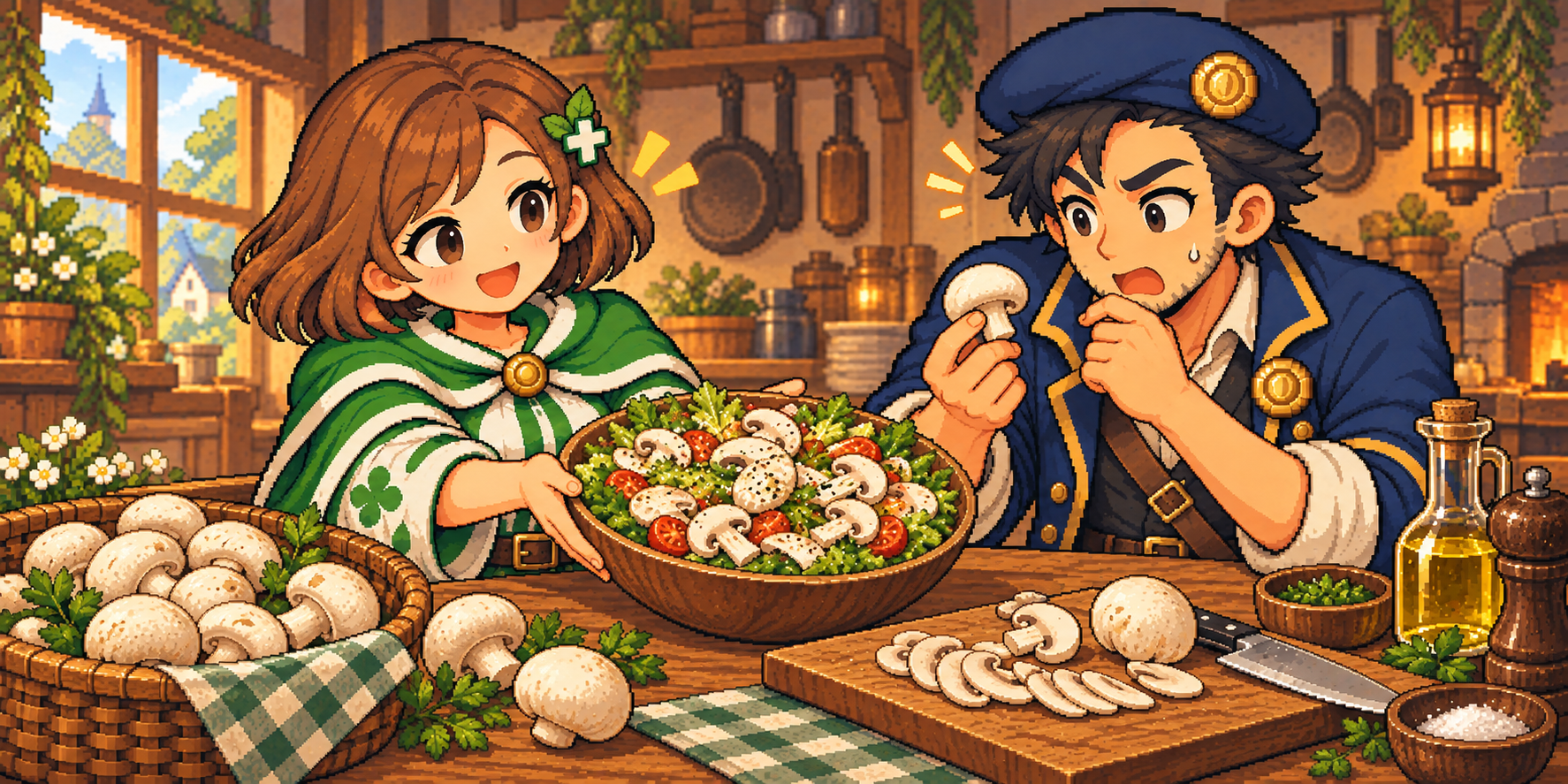 マッシュルームの食材紹介イラスト