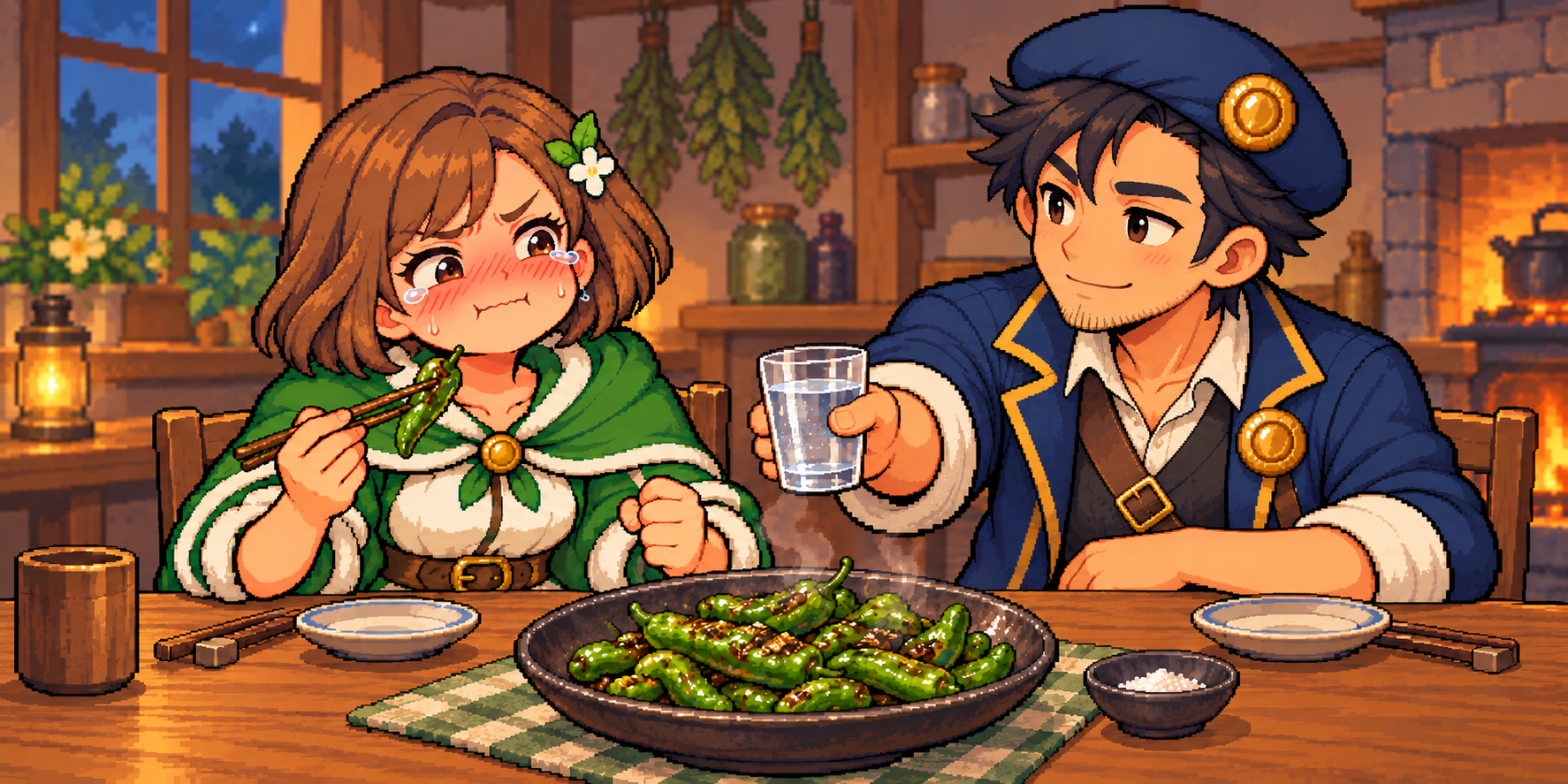 ししとうの食材紹介イラスト