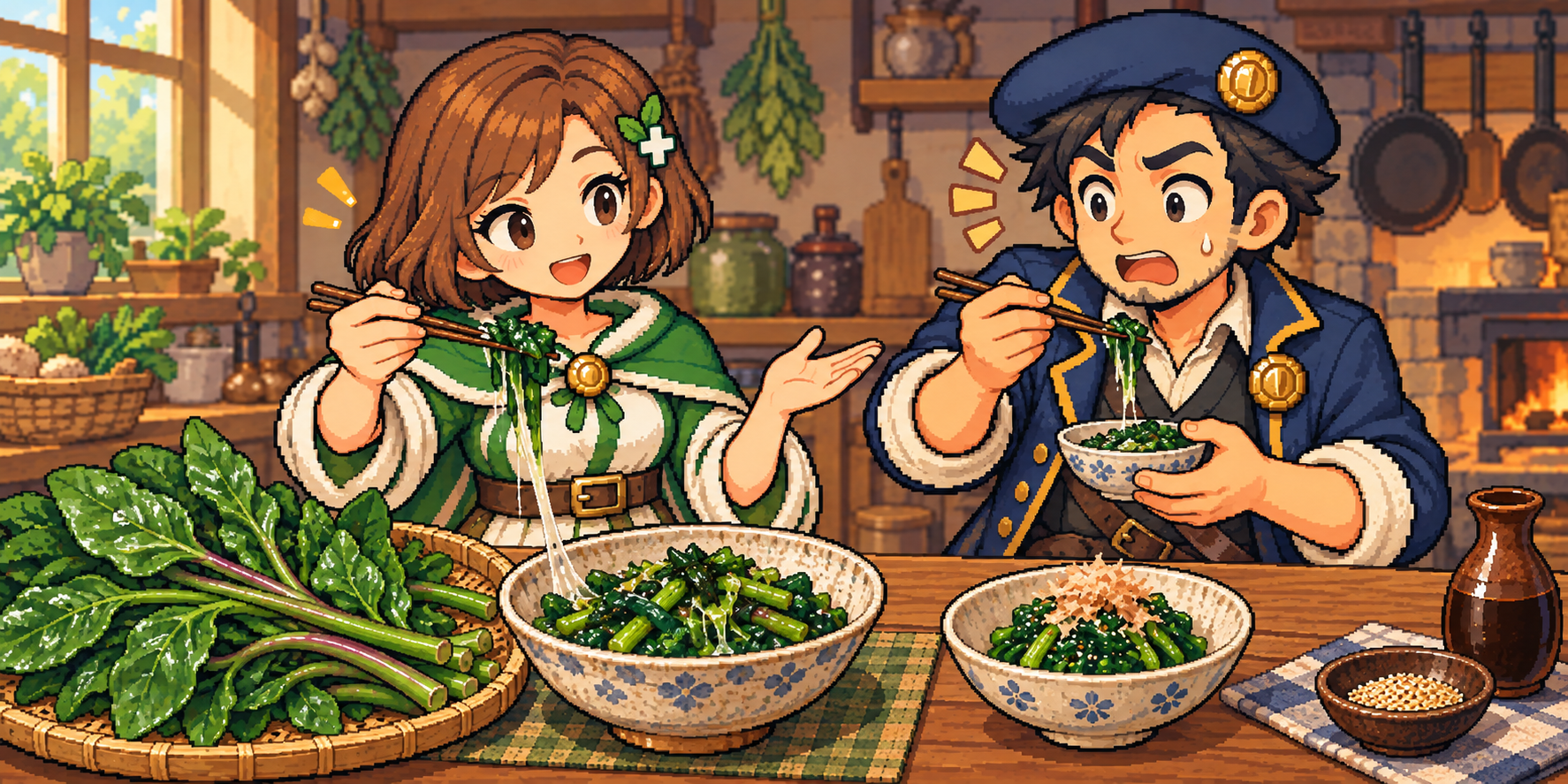 つるむらさきの食材紹介イラスト