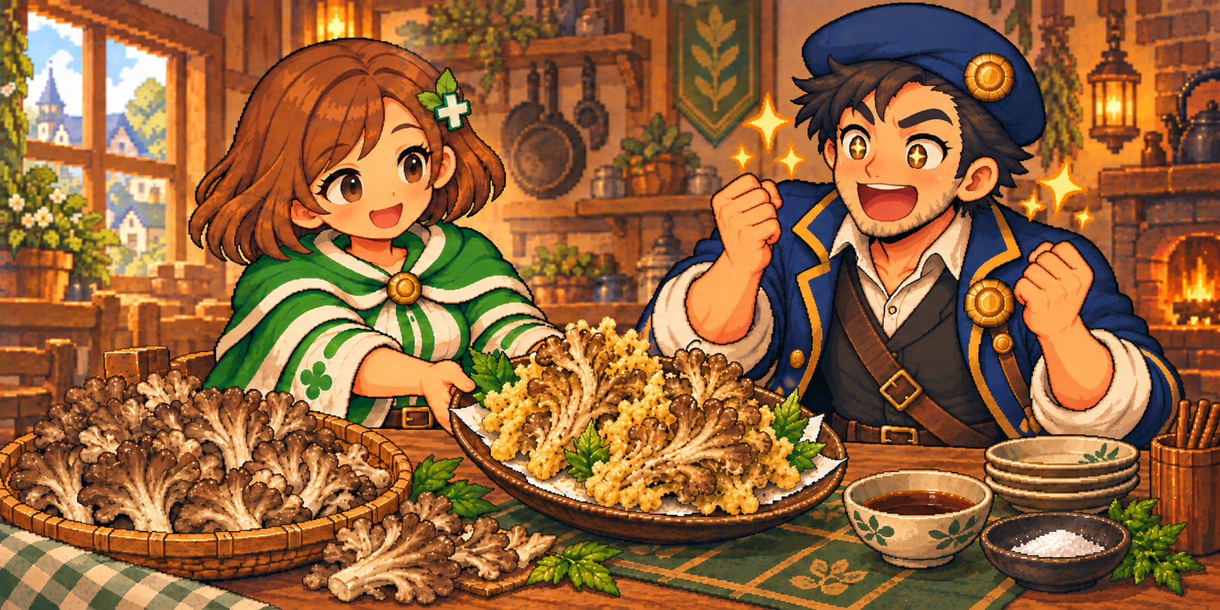 まいたけの食材紹介イラスト