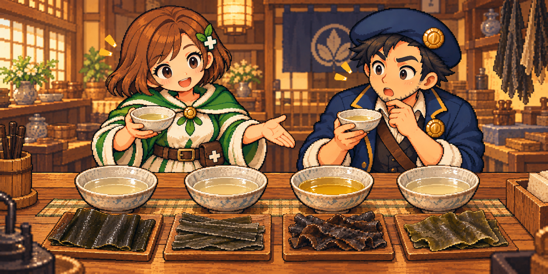 乾燥昆布の食材紹介イラスト