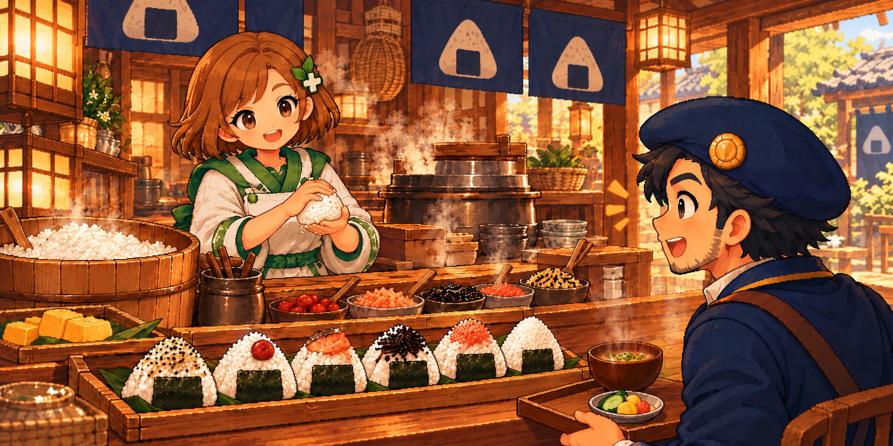 白米の食材紹介イラスト
