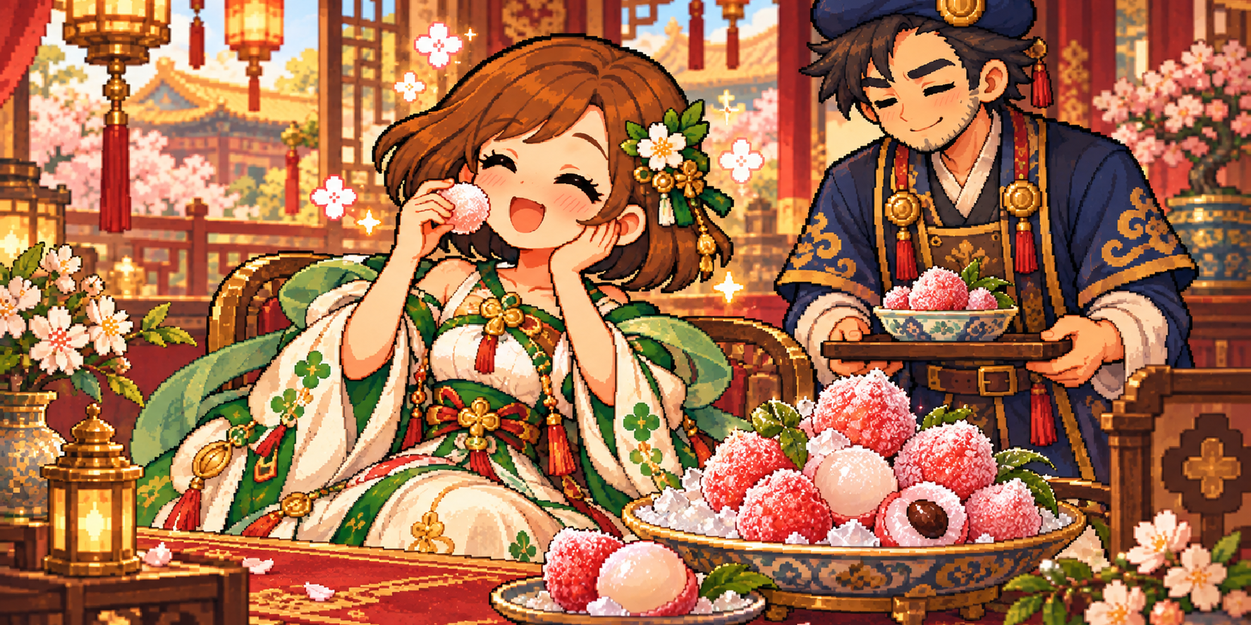 冷凍ライチの食材紹介イラスト